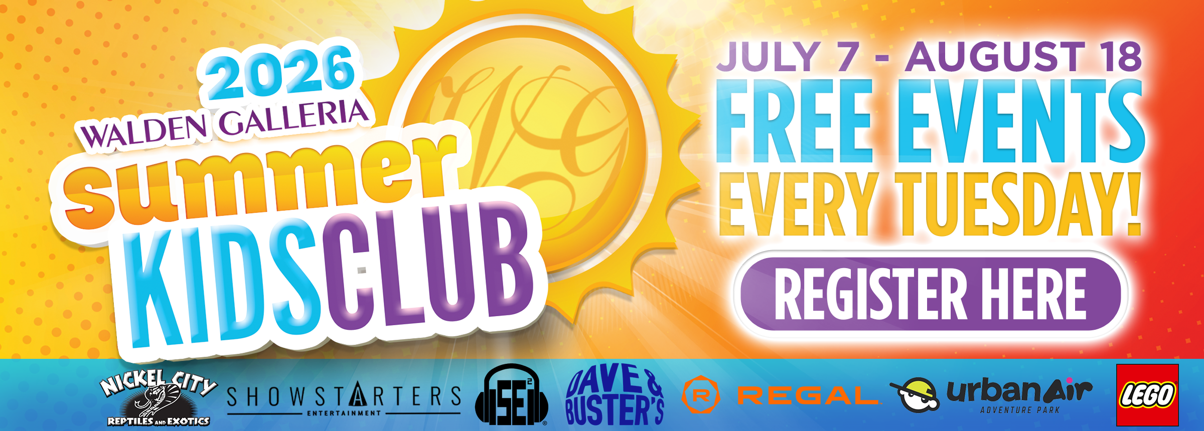 2026 Tykes Tuesday Summer Kids Club Hero Image