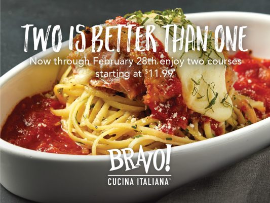 Bravo_Two Courses for 11.99_Jan17