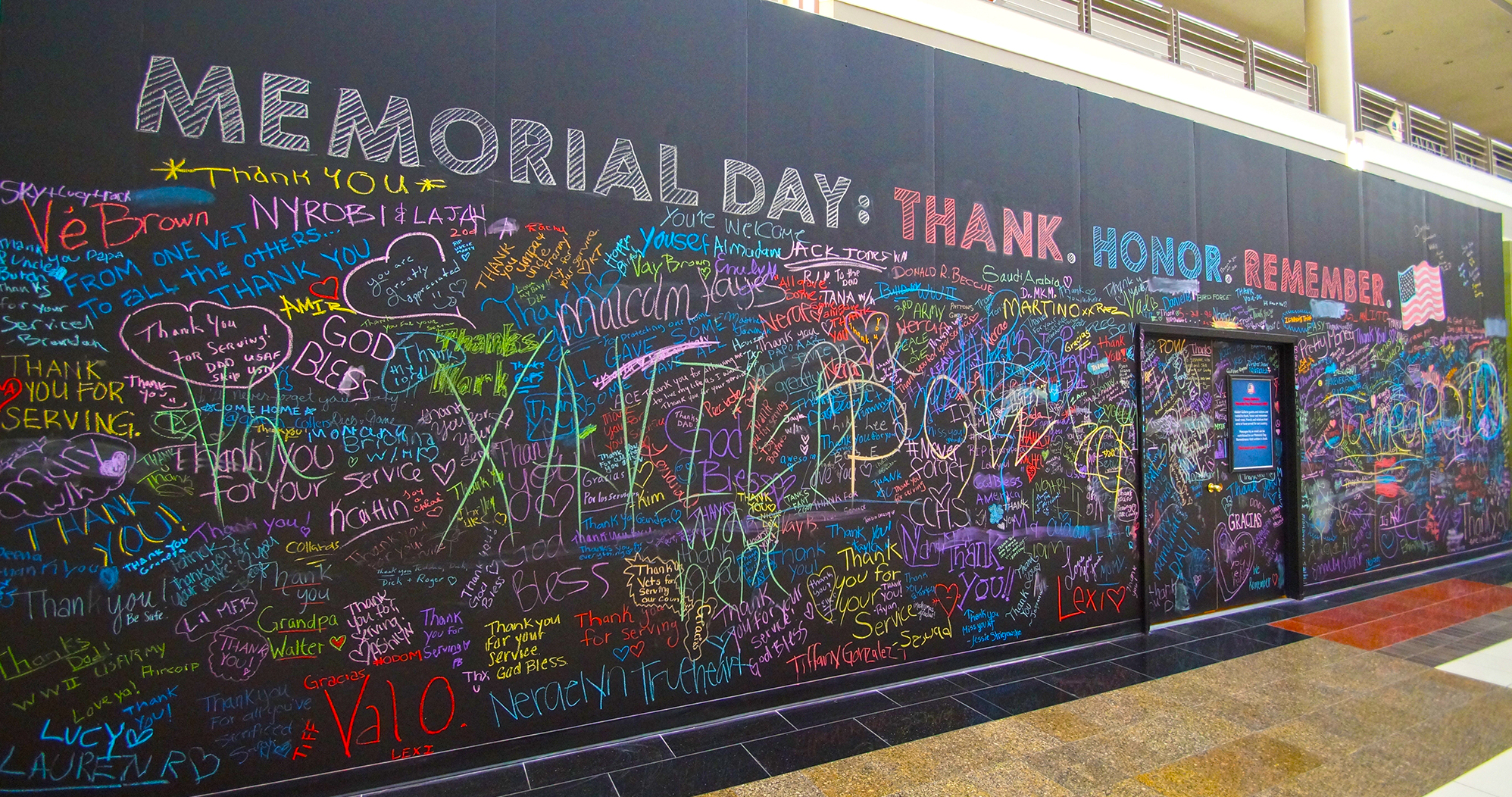 Walden Galleria's Memorial Day Remembrance Wall