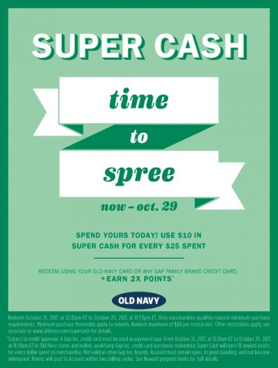 Earn Super Cash In Stores & Online!