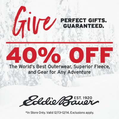 40 percent off eddie bauer