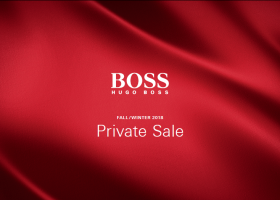 hugo boss private sale