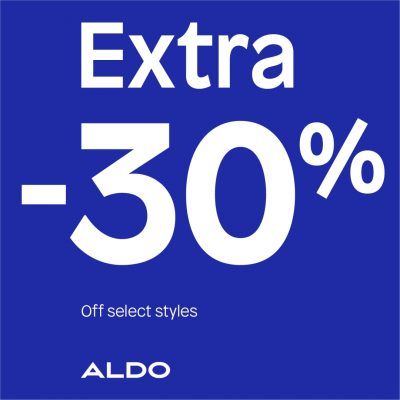 ALDO Extra 30 Off Select Styles 1080x1080 EN