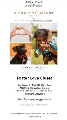 Foster Love Closet Charmed by Charity