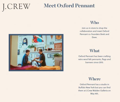 J. Crew Oxford Pennant
