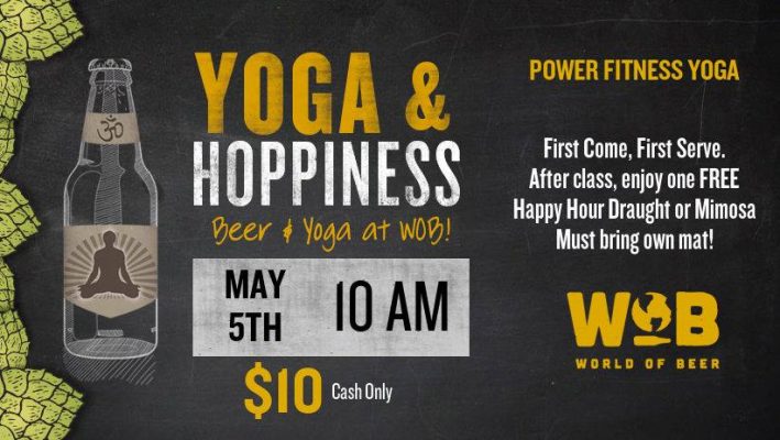 yoga and hoppiness wob april 2019