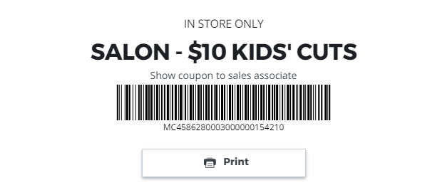 JCPenney Hair Salon Coupon