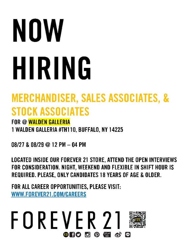Jobs at the walden galleria mall