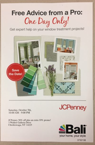 JCP Windows Event Flyer