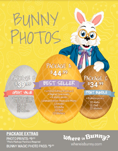 Easter Bunny 2021 Pricing