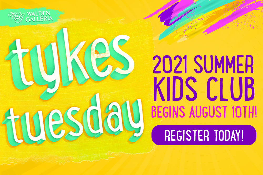 2021 Tykes Tuesday Summer Kids Club Website Featured Ad