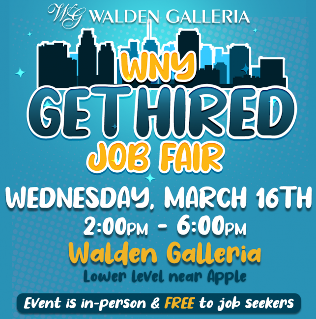 WNY Get Hired Job Fair Event Poster Square March 16