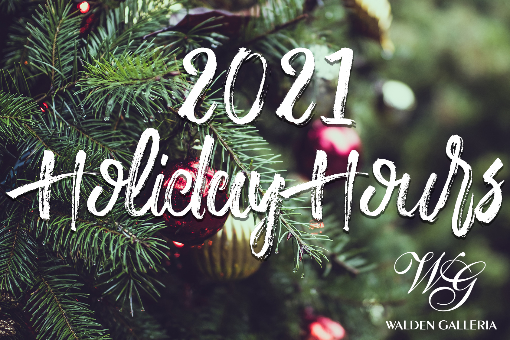 2021 Holiday Hours Graphic