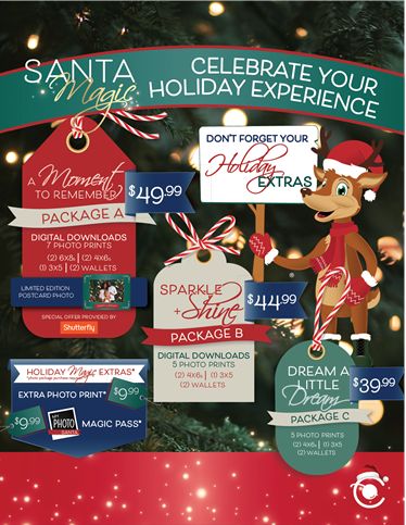 2021 Santa Photo Package Pricing