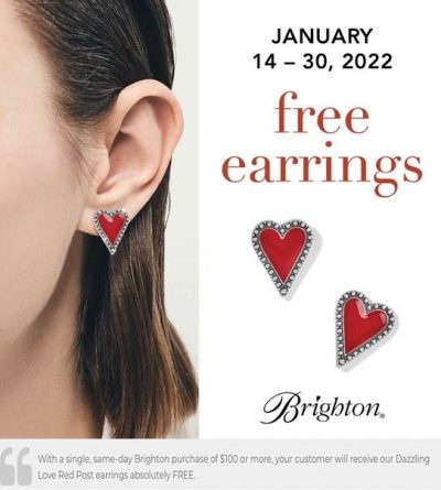 Brighton Free Earrings w purchase