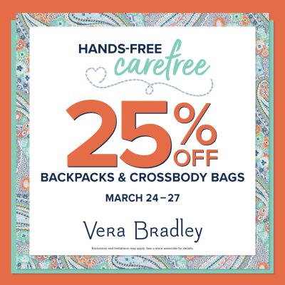 Vera Bradley Sidekicks for Spring 1080x1080 EN