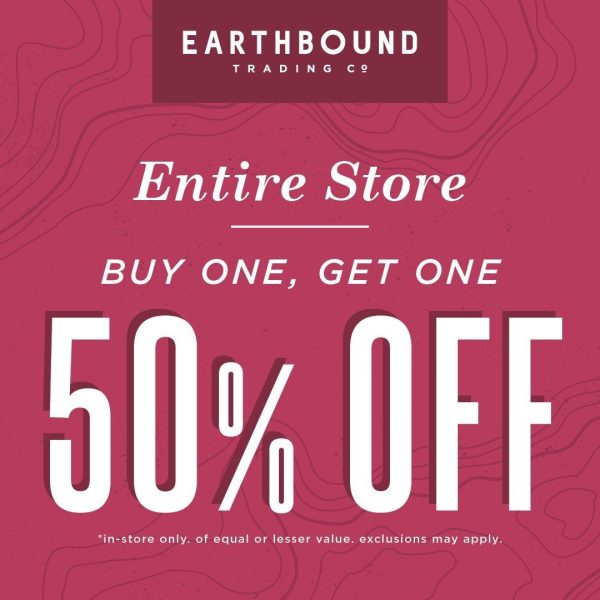 Earthbound Trading Memorial Day Sale 22 BOGO 50 OFF