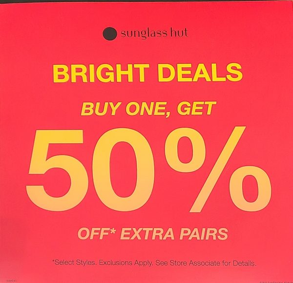 Sunglass Hut BOGO 50 OFF