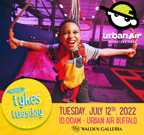 Tykes Tuesday Summer Kids Club Urban Air Social Image 2022