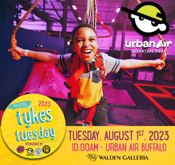 Tykes Tuesday Summer Kids Club Urban Air Social Image 2023