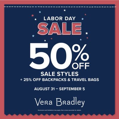 Vera Bradley Campaign 163 25 Off Backpacks Travel and 50 Off Sale EN 1080x1080 1