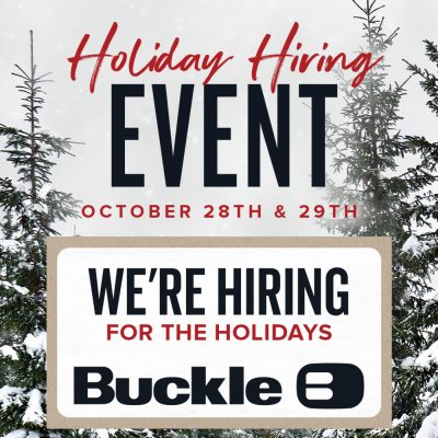 Buckle Campaign 118 Were hiring for the holidays EN 1080x1080 1