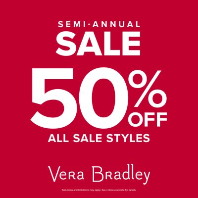 Vera Bradley Campaign 201 Find top rated styles 50 off for a limited time EN 1080x1080 1