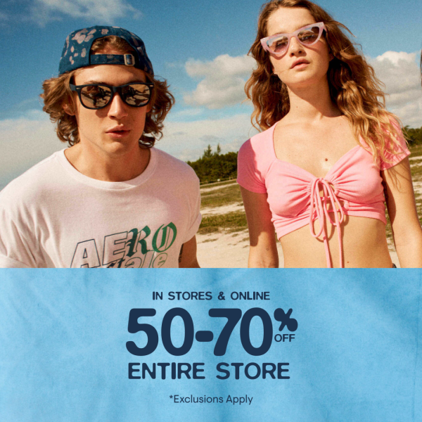 Aeropostale Campaign 43 Shop Now 50 70 Off at Aeropostale EN 1080x1080 1