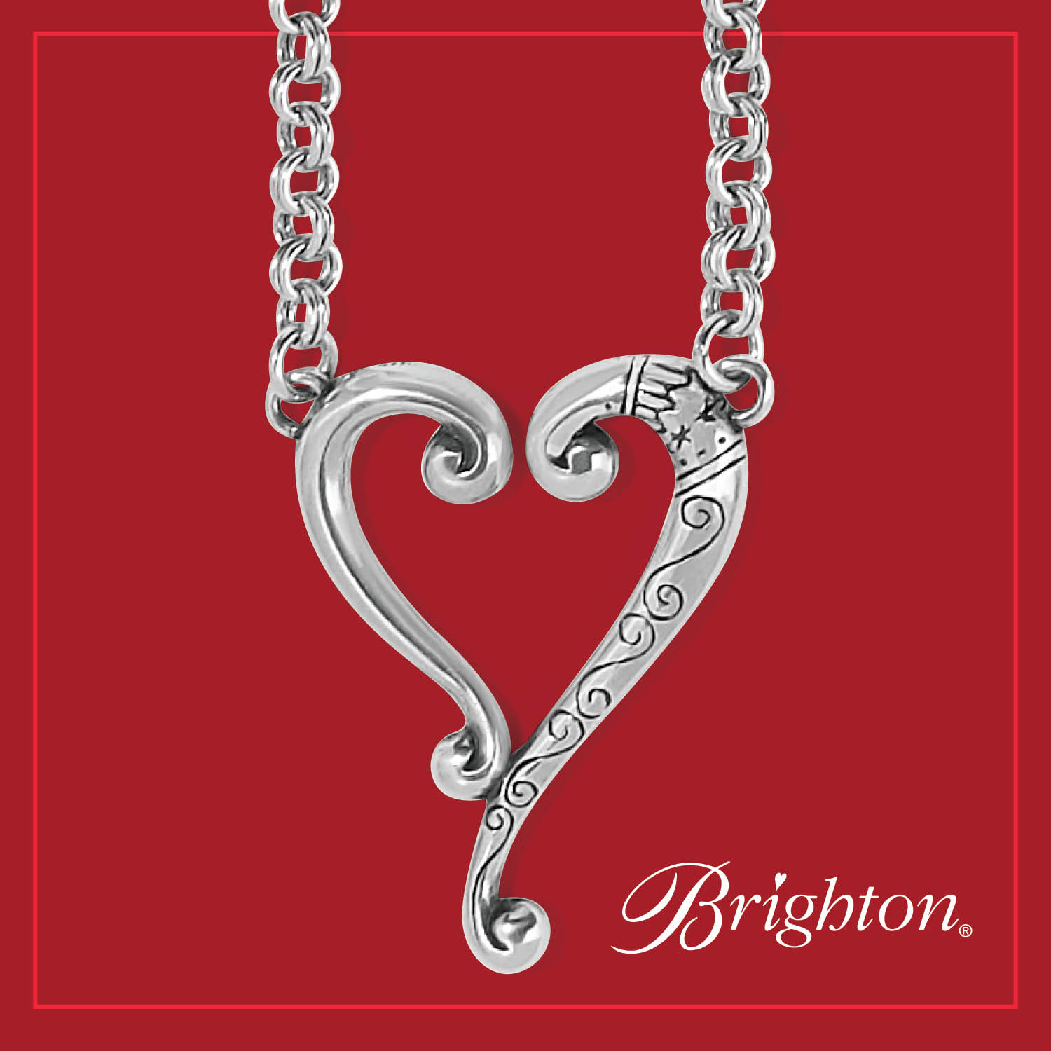 Brighton red new arrivals heart necklace