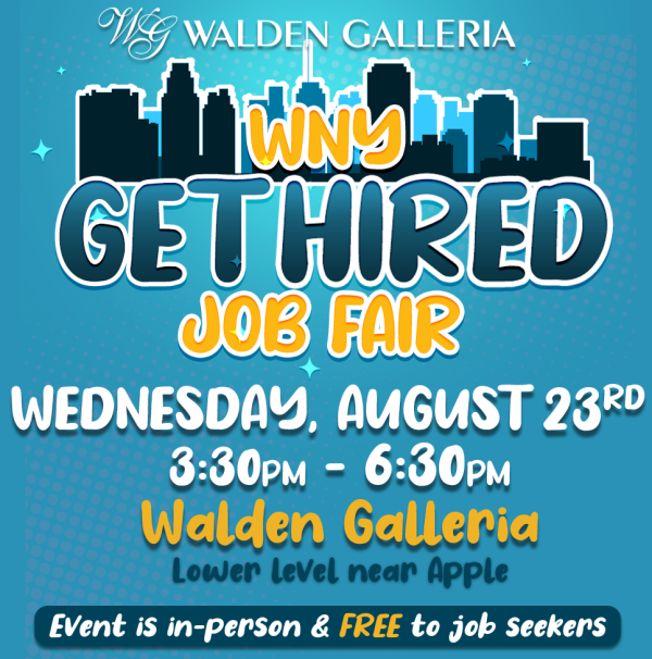 WNY Get Hired Job Fair Event Poster Square August 23 2023