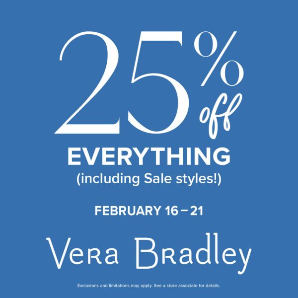 Vera Bradley Campaign 210 25 off EVERYTHING for a limited time EN 1080x1080 1