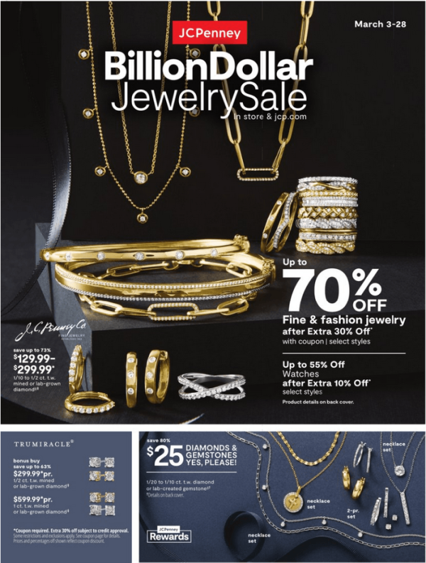 JCPenney Billion Dollar Jewelry Sale