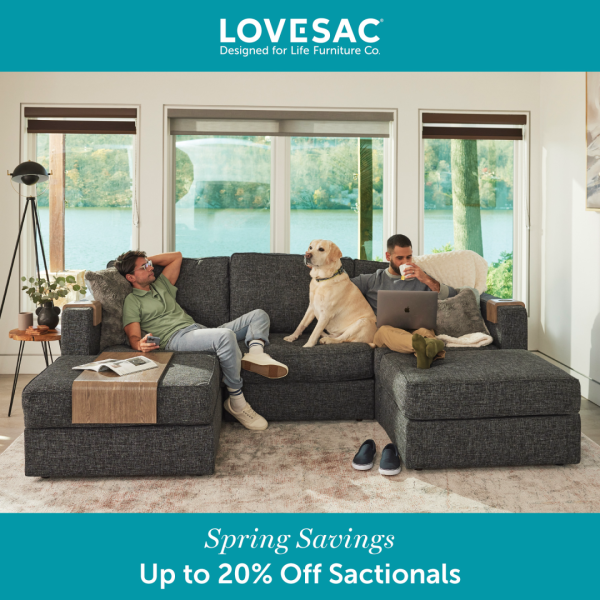 Lovesac Campaign 81 Spring Savings Up to 20 Off Sactionals EN 1080x1080 1