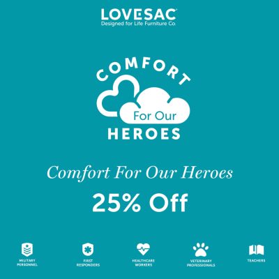 Lovesac Campaign 82 Comfort For Our Heroes 25 Off EN 1080x1080 1