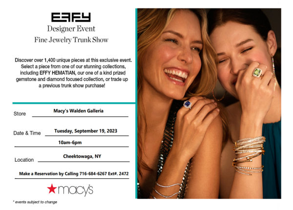 Macys Effy Trunk Show