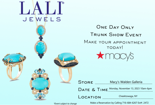 Macys Trunk Show Nov23