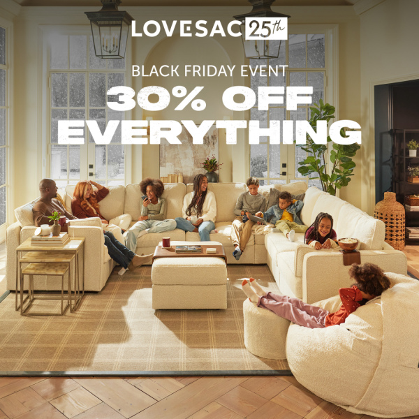 Lovesac Campaign 97 BLACK FRIDAY EVENT 30 Off Everything EN 1080x1080 1