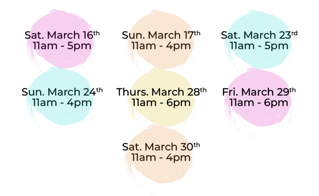 716 Artisan Market Dates Graphics