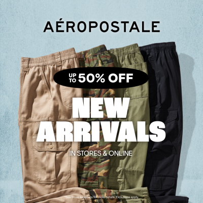 Aeropostale Campaign 172 Up to 50 Off New Arrivals EN 1080x1080 1