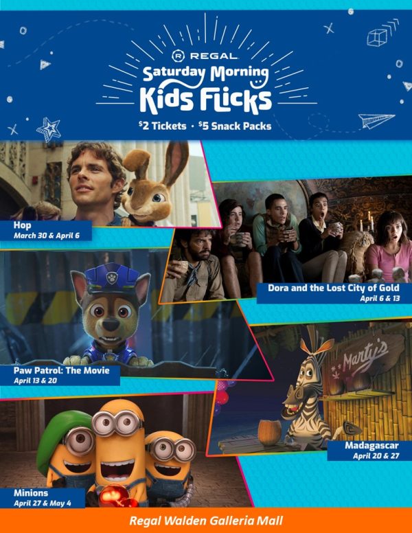 Regal Kids Flicks April FlyerFull