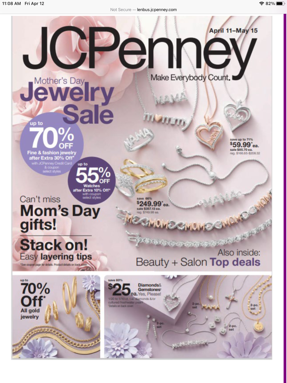 JCP Mothers Day Jewelry Sale 24