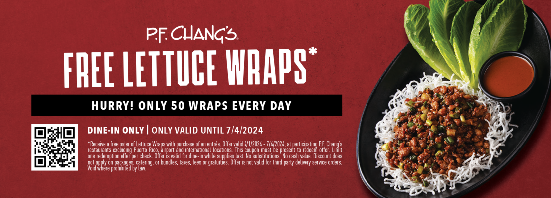 P.F. Changs Lettuce Wraps Bounceback