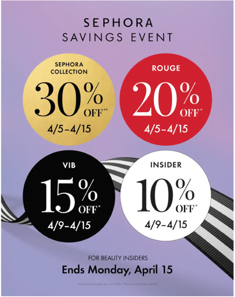 Sephora Spring 2024 Savings Event