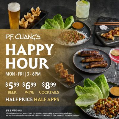 P.F. Chang's happy hour 3to 6