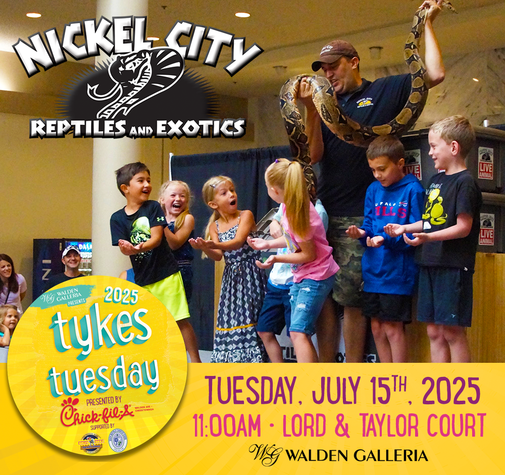 Tykes Tuesday 2025 Summer Kids Club Nickel City Reptiles