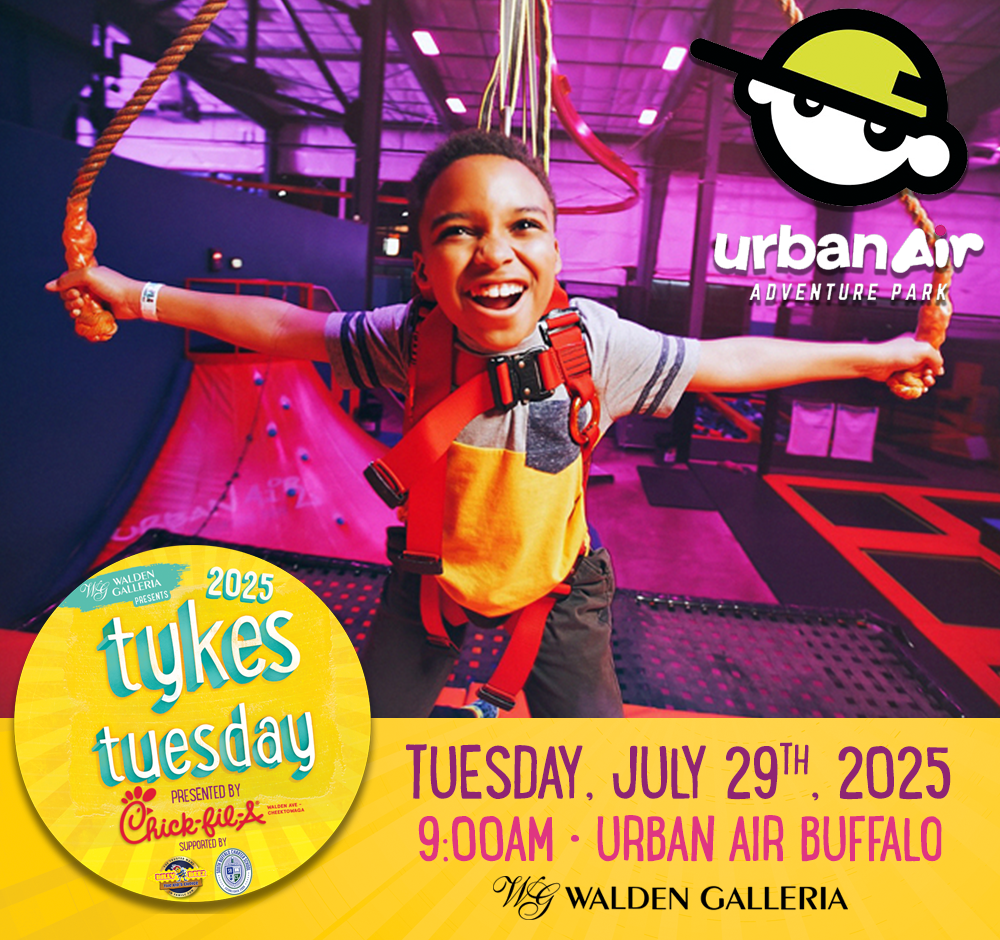 Tykes Tuesday Summer Kids Club Urban Air Event Image 2025