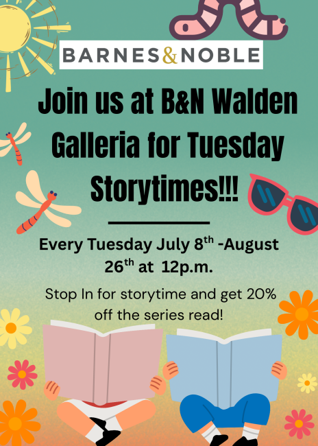 Barnes & Noble Tuesday Storytime Flyer