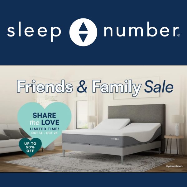Sleep Number 50% OFF F&F Event October 25