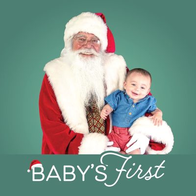 Visit Santa 2025 Baby's First Christmas Website Image