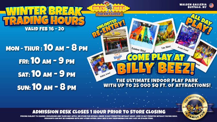 Billy Beez Winter Break Hours 26